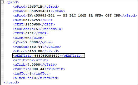 XML Rejeição 612