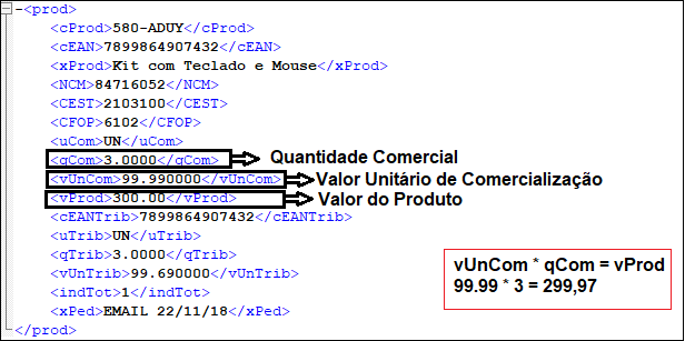 XML Rejeição 629