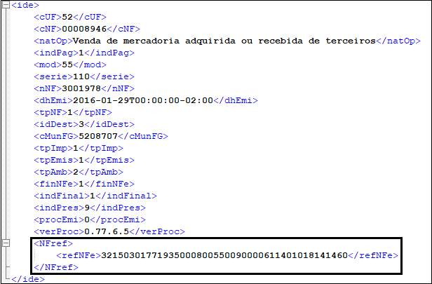 XML Rejeição 701