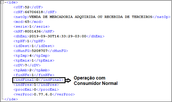 XML Rejeição 716