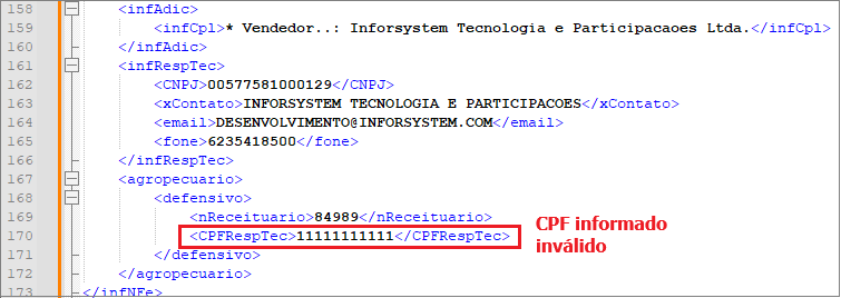 rejeicao 308 arquivo xml min